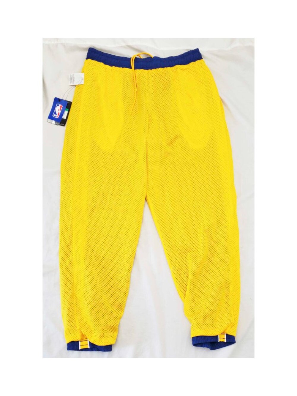 Nike NBA Golden State Warriors Pants Blue Athletic Track Men's XL NWT - Picture 6 of 10